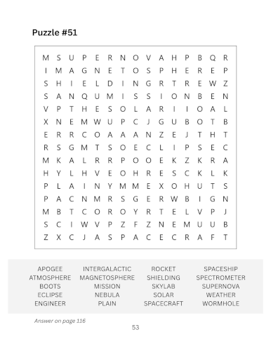 Word Search for Adults puzzle